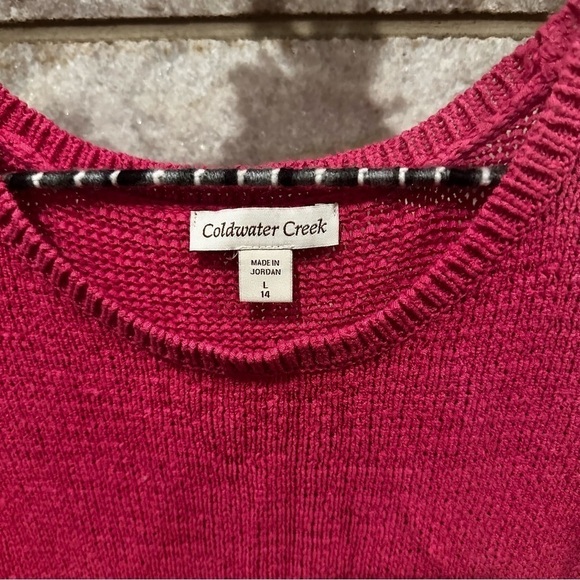 Coldwater Creek Women's Pink Sleeveless  Knit Top Size Large (14) - Picture 2 of 6